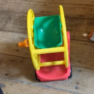 Mattel Colorful Wheelbarrow Toy - Red, Yellow, Green